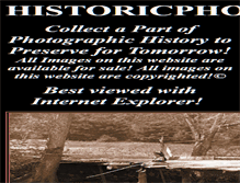 Tablet Screenshot of historicphotography.com